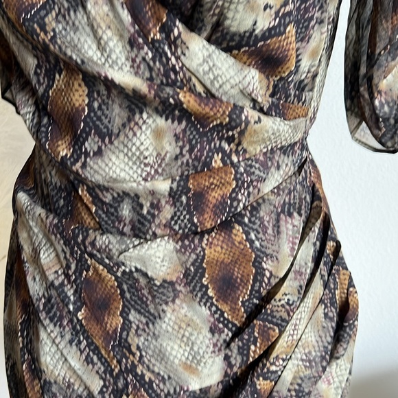 REVOLVE chocolate brown snakeskin mini dress - Picture 14 of 15
